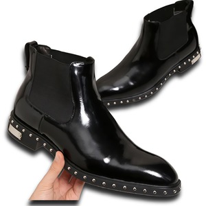 รองเท้าบูทหนังฟรอสต์แฟชั่นทรงกลางน่อง พร้อมหัวเข็มขัด ดีไซน์น้ำหนักเบา เหมาะสำหรับใส่ในฤดูหนาวและเป็นรองเท้าสำหรับงานปาร์ตี้ - Product Image 6