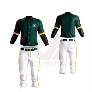 Uniforme de Béisbol Transpirable para Hombre, Diseño de Logotipo Personalizado, 100% Poliéster, Precio Bajo al por Mayor - Product Image 1