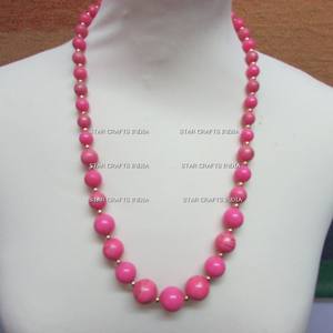 Producto antiguo más vendido de collar de resina y madera de alta calidad del fabricante indio - Product Image 5