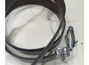 Custom Length Classic Style Vintage Cowhide Embossed Crocodile <b>Leather</b> <b>Belt</b> Comfortable <b>Genuine</b> <b>Leather</b> <b>Belts</b> From Pakistan - Product Image 5