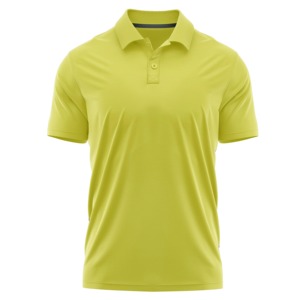 Polo de Manga Corta para Hombre, Diseño Casual, Corte Ajustado, 100% Algodón, Rayas Sólidas Básicas - Product Image 1
