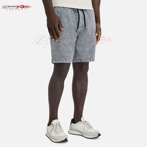 กางเกงขาสั้นผ้าแคนวาสทรงลำลองสำหรับผู้ชาย สไตล์วินเทจ ย้อมสีแบบ Acid Wash เอวกลาง ผ้าฝ้าย 100% ใส่สบาย แห้งเร็ว เหมาะกับแฟชั่นฤดูร้อน - Product Image 6