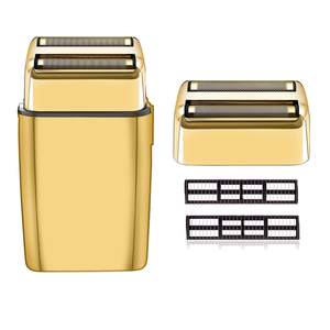 Cabezal de Repuesto para Afeitadora Eléctrica Dorada, Resistente al Agua IPX7, con Doble Lámina y Cuchilla, para Uso Facial y en Autocaravanas - Product Image 3