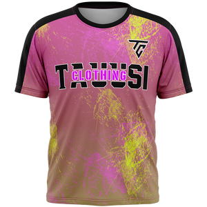 เสื้อกีฬาใส่ได้ทั้งชายและหญิงเสื้อยืดระบายอากาศได้ดีแห้งเร็วใส่สบายชุดวิ่งสไตล์สปอร์ตสำหรับทีม - Product Image 1