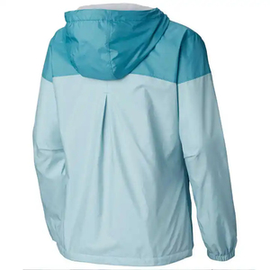 Veste coupe-vent en nylon respirante pour femmes avec capuche pour les voyages en plein air et le jogging - Product Image 4