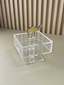 กล่องอะคริลิคช็อกโกแลตพร้อมฝาปิดรูปดวงจันทร์และดาวสำหรับตกแต่ง - Product Image 4