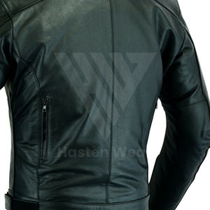 Veste de moto en cuir 100% pour hommes, best-seller, et veste de moto sur mesure avec étiquette privée pour la vente en ligne - Product Image 3