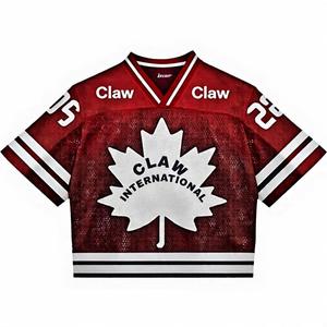 Maillots rétro Streetwear American Mesh T Shirt Jersey Léger Surdimensionné Boxy Fit Football Tshirt Jersey - Product Image 6