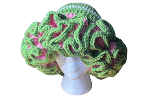 Gorro de Ganchillo Hecho a Mano con Volantes, Gorro de Lana de Algodón Personalizado con Volantes para Uso Diario o Fiestas, Venta al Por Mayor - Product Image 3