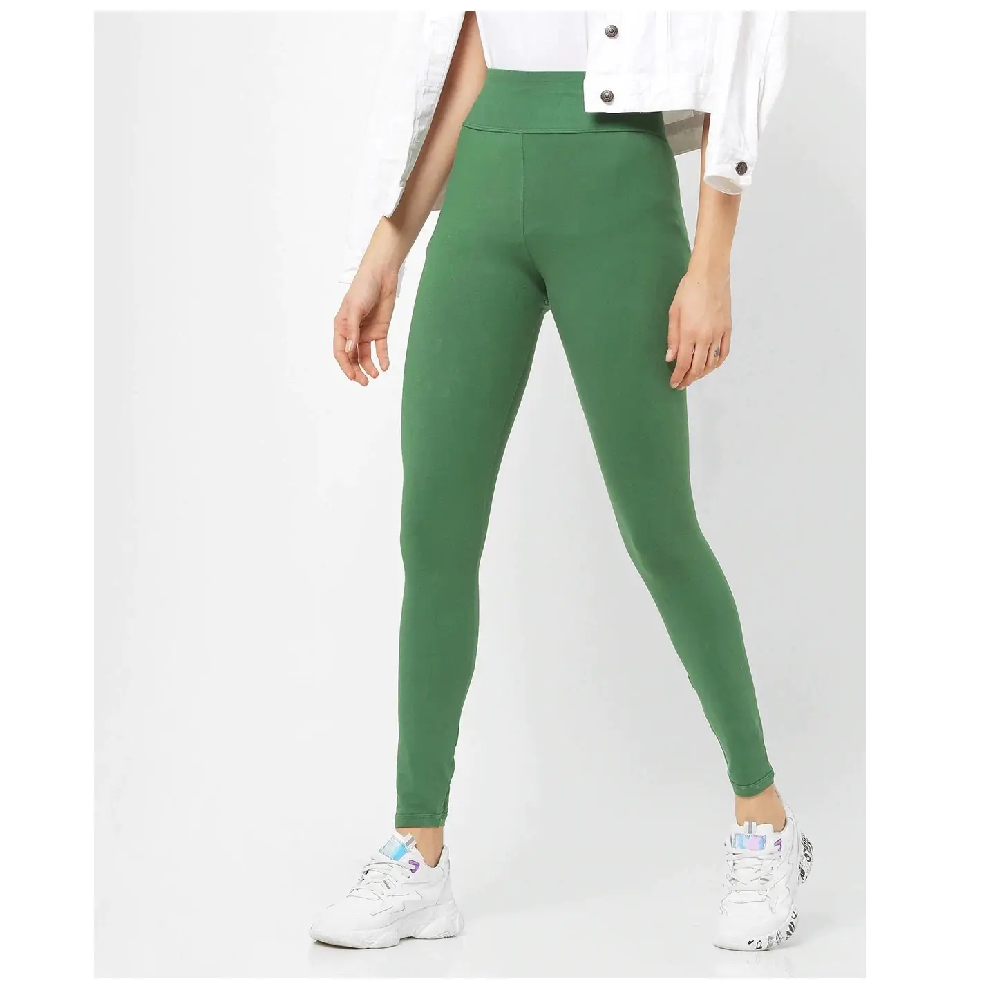 बिक्री पर महिला पूर्ण लंबाई टहलना और कसरत लेगिंग और के शीर्ष वर्ग के रंग में आते कभी हरे जिम कसरत सूट