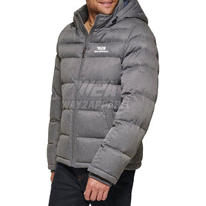 Chaqueta acolchada de invierno para hombre con logotipo personalizado, chaqueta informal con estampado acolchado, chaqueta de invierno acolchada de alta calidad a la venta - Product Image 3