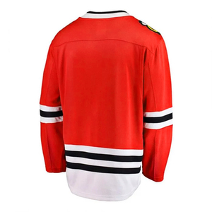 Uniformes de Hockey sobre Hielo Personalizados al por Mayor, con Rayas, Ecológicos, de Secado Rápido, Transpirables, Ligeros, Teñidos Lisos, 100% Unisex - Product Image 2