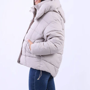 Recién llegado, chaqueta acolchada de Invierno para mujer, chaqueta acolchada de moda con cuello levantado y cremallera de manga completa para mujer, servicio OEM - Product Image 4