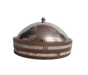 Elegant 4 Pcs Round Metal Metal Hot <b>Pot</b> Casserole Set With Insulated Lid High-Quality Modern Arabic Design for Cooking - Product Image 5