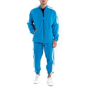 Chándal ligero para hombre, conjunto de dos piezas con parte inferior para correr y chaqueta con cremallera para ejercicio, fitness y viajes - Product Image 2