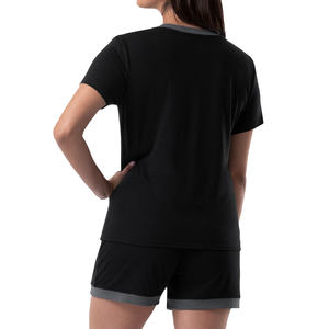 New Summer <b>Women</b> <b>Short</b> T-<b>Shirts</b> Casual Two Piece Clothing Tracksuit Pockets Loose Tops <b>Shorts</b> <b>Set</b> Female O-Neck Casual <b>Sets</b> - Product Image 2