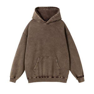 Sudadera con Capucha Personalizada para Hombre, 100% Algodón, Estilo Vintage Lavado, de Alta Calidad, Talla Grande, Lavado Ácido, Tinte Liso, para Invierno - Product Image 2