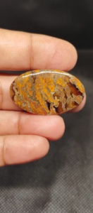 Agate brune naturelle turque, cabochon, pierre précieuse pour la fabrication de bijoux |   Pierres d'agate polies en gros - Product Image 5