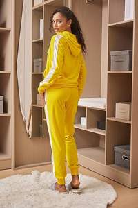 Chándales hechos a medida para mujer, tejidos mezclados de algodón, Sudadera con capucha, ropa deportiva personalizada para mujer, conjunto de chándales de 2 piezas - Product Image 3