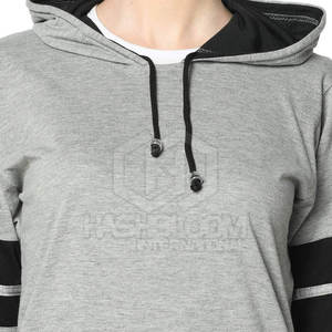 2024 femmes concepteur à la mode vêtements d'extérieur décontractés grande taille à capuche respirant 100% coton solide personnalisable hiver - Product Image 6