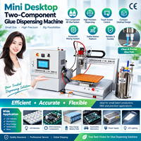 Petite machine de collage automatique à 3 axes pour bureau, 2K, pour la résine époxy, le silicone adhésif et le scellement des composants électroniques