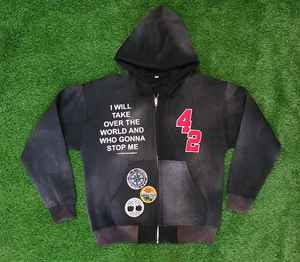 เสื้อฮู้ดผ้าฝ้ายสำหรับผู้ชายเสื้อสเวตเตอร์มีฮู้ดพิมพ์ลายพวงมาลัยผ้าฝ้าย100% โลโก้เสื้อโอเวอร์ไซส์ - Product Image 3