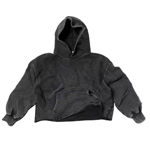 Sudaderas con Capucha de Invierno de Primera Calidad, 100% Algodón Orgánico, Forro Polar Ecológico, Transpirable, Grueso, Informal, con Bolsillo - Product Image 1