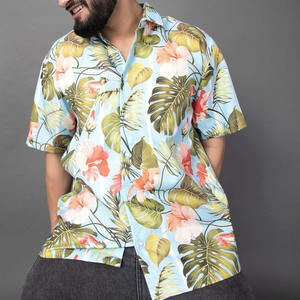 Conjunto de Camisa de Playa Personalizada, Profesional, de Spandex y Poliéster, Casual, Hawaiana, Transpirable, Ecológica, de Verano, a la Moda, OEM - Product Image 2