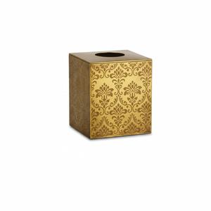Vintage Style Antique Bronze Metal Tissue Holder With Unique Embossed Patten Decorative Vintage Rectangular <b>Napkin</b> <b>Dispenser</b> - Product Image 2