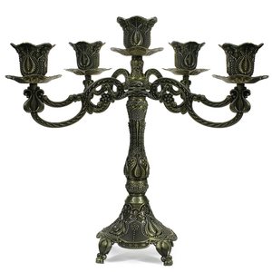 Fabricants exclusifs de candélabres dorés de bougeoirs modernes à 5 bras pour la décoration de la maison et du mariage Nouvelle arrivée disponible - Product Image 3