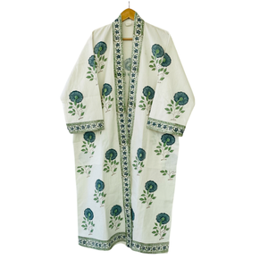 Albornoz de Algodón Estampado a Mano al por Mayor - Product Image 1