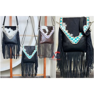 Sacs à main de luxe en cuir à carreaux, sacs à main en cuir de vachette, sacs à bandoulière pour femmes, sacs messagers, nouvelle mode en gros - Product Image 1