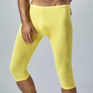 Pantalon Capri taille haute personnalisé pour hommes Leggings de gymnastique extensibles dans les 4 sens Contrôle du ventre Tissu tricoté respirant Poches décontractées - Product Image 5