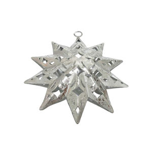 Decoración navideña hecha a mano Iron X Mas Star Copper Foil Adorno navideño colgante para decoración del hogar personalizado - Product Image 4