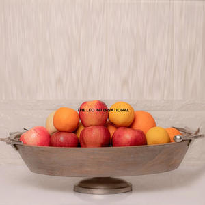Cuenco de metal de suministro al por mayor, cuenco de frutas decorativo plateado, cuenco con soporte de aluminio y acero inoxidable, cuenco japonés disponible para la venta - Product Image 2