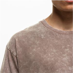 T-shirt pour homme à manches courtes Vintage délavé T-shirts imprimés surdimensionnés pour hommes T-shirt unisexe délavé à l'acide - Product Image 3