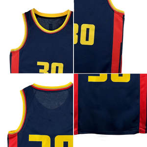 Maillot de basket-ball personnalisé par sublimation, maillot de basket-ball personnalisé, maillot de basket-ball en mesh à séchage rapide avec MOQ faible - Product Image 6