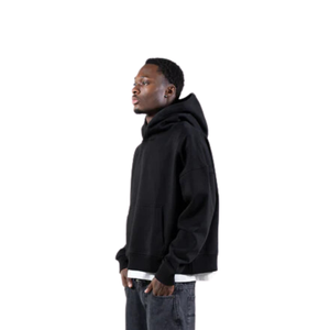Sudaderas con Capucha de Forro Polar Grueso de Alta Calidad, 410 g/m², 100 % Algodón, Corte Regular, Sin Cordones, Unisex, con Logotipo Personalizado - Product Image 4