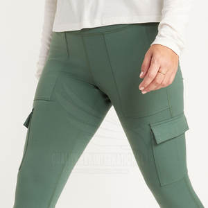 เลกกิ้งออกกำลังกายของผู้หญิงผลิตจากผ้าสแปนเด็กซ์/ โพลีเอสเตอร์ - Product Image 5