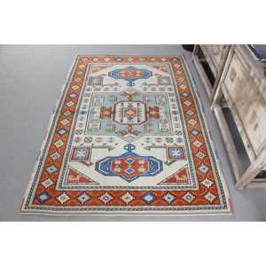 พรมวินเทจ ขนาด 0.4x6 ฟุต สีส้ม พรมเปอร์เซียทำจากขนสัตว์ - Product Image 1