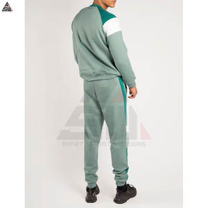 Nouveau design à la mode décontracté solide hommes survêtement vêtements d'hiver 100% coton polaire respirant en gros - Product Image 4