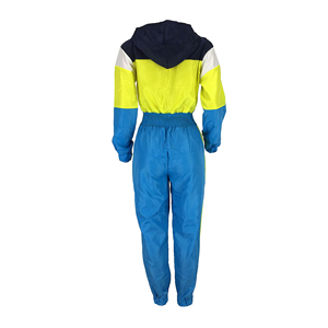 Vêtements de sport, veste coupe-vent à demi-zip sur mesure pour femmes, automne, décontractée, unie, nylon, piping réfléchissant, noir, pantalon, survêtement - Product Image 3