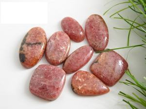 Rodonita-GEMA suelta de forma elegante, hecho a mano para hacer joyería cabujón liso, piedra Natural, suministros al por mayor - Product Image 5