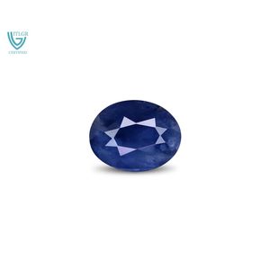 Zafiro Azul Natural de Corte Ovalado de 4.19 Quilates, Gema Suelta (8mm) - Product Image 1