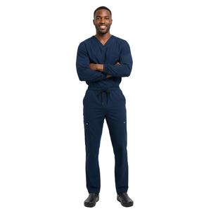 Conjunto de Uniforme Médico de Lujo para Hombre, Ligero y Duradero, Parte Superior y Pantalones de Manga Corta, Proveedor de Ropa de Trabajo para Hospital - Product Image 6