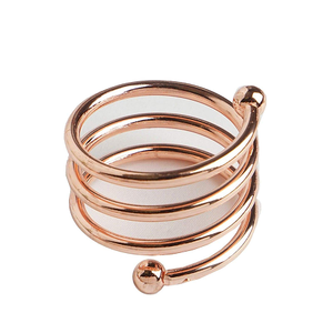 Rond de serviette en métal de couleur or rose avec le rond de serviette en métal de la plus haute qualité pour l'usage à la maison d'hôtel et de restaurant - Product Image 1