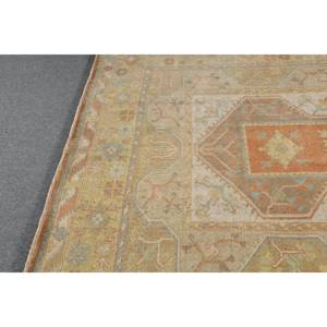 พรมขนทะเลสีเบจสีส้มสไตล์วินเทจขนาด6 x 9,3ft ผืนใหญ่ทรงสี่เหลี่ยมผืนผ้าสไตล์คลาสสิกสำหรับห้องโถงพรมยางสำหรับห้อง - Product Image 4