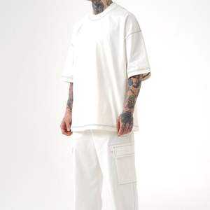 Vêtements pour hommes 100 coton biologique surdimensionné personnalisé GSM personnalisé premium couture et qualité t-shirt en gros 2023 streetwear - Product Image 1