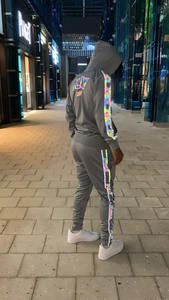 Ustom-traje deportivo de poliéster para hombre, chándal deportivo de 3M Rpara fitness y gimnasio, ropa de entrenamiento - Product Image 4