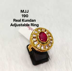 แหวนคุนดันสไตล์วินเทจสไตล์พรีเมี่ยมเครื่องประดับที่สมบูรณ์แบบสำหรับทุกโอกาสมีจำนวนมากจากอินเดีย - Product Image 1
